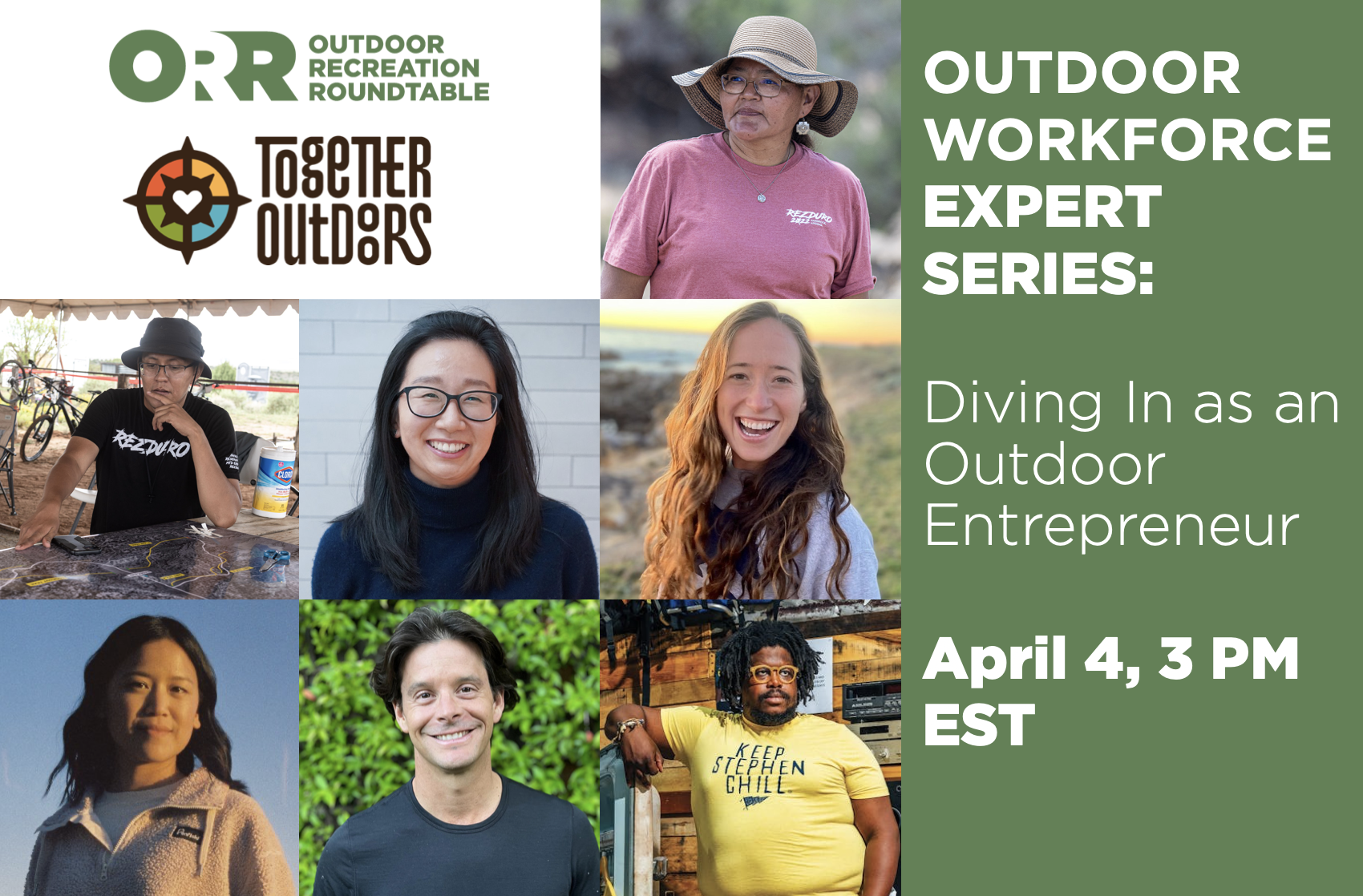 ORR/Together Outdoors Outdoor Workforce Expert Series: Diving in as an Outdoor Entrepreneur